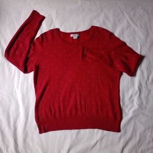 Liz Claiborne Magenta/Orange Women's LG Sweater